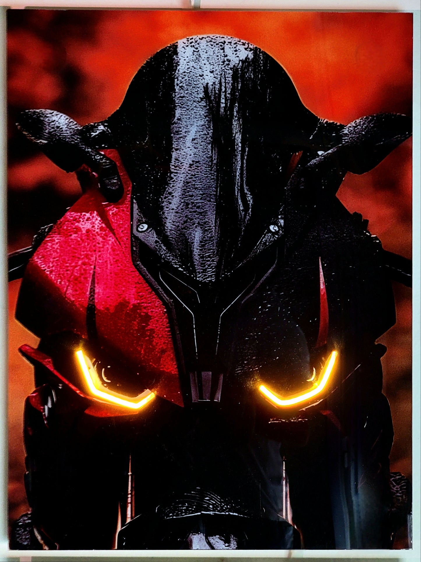 Heavy Bike Neon Poster