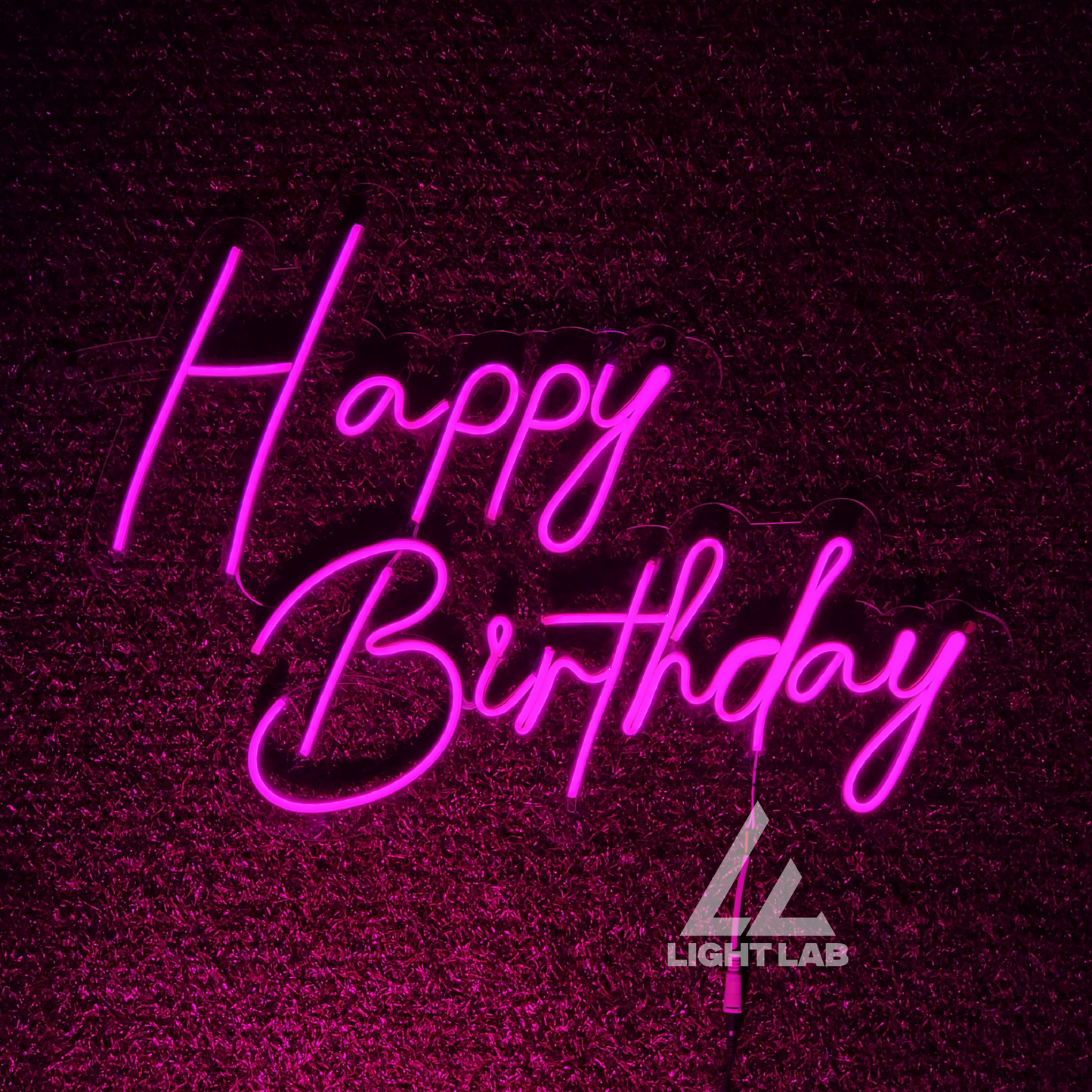 Neon "Happy Birthday" Sign – LED Party Wall Decor for Birthdays & Events | LIGHT LAB
