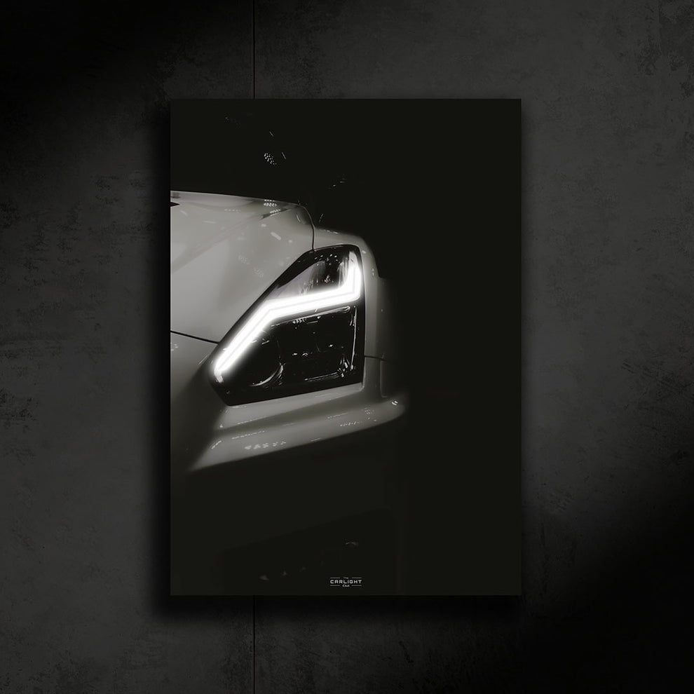 Nissan GTR Nismo R35 NEON Poster (White LED) - First Edition