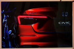Honda Civic Neon Car Poster second image
