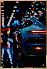 Porsche Neon Car Poster second image