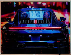 Porsche Neon Car Poster second image