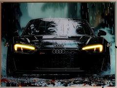 Audi Neon Car Poster second image