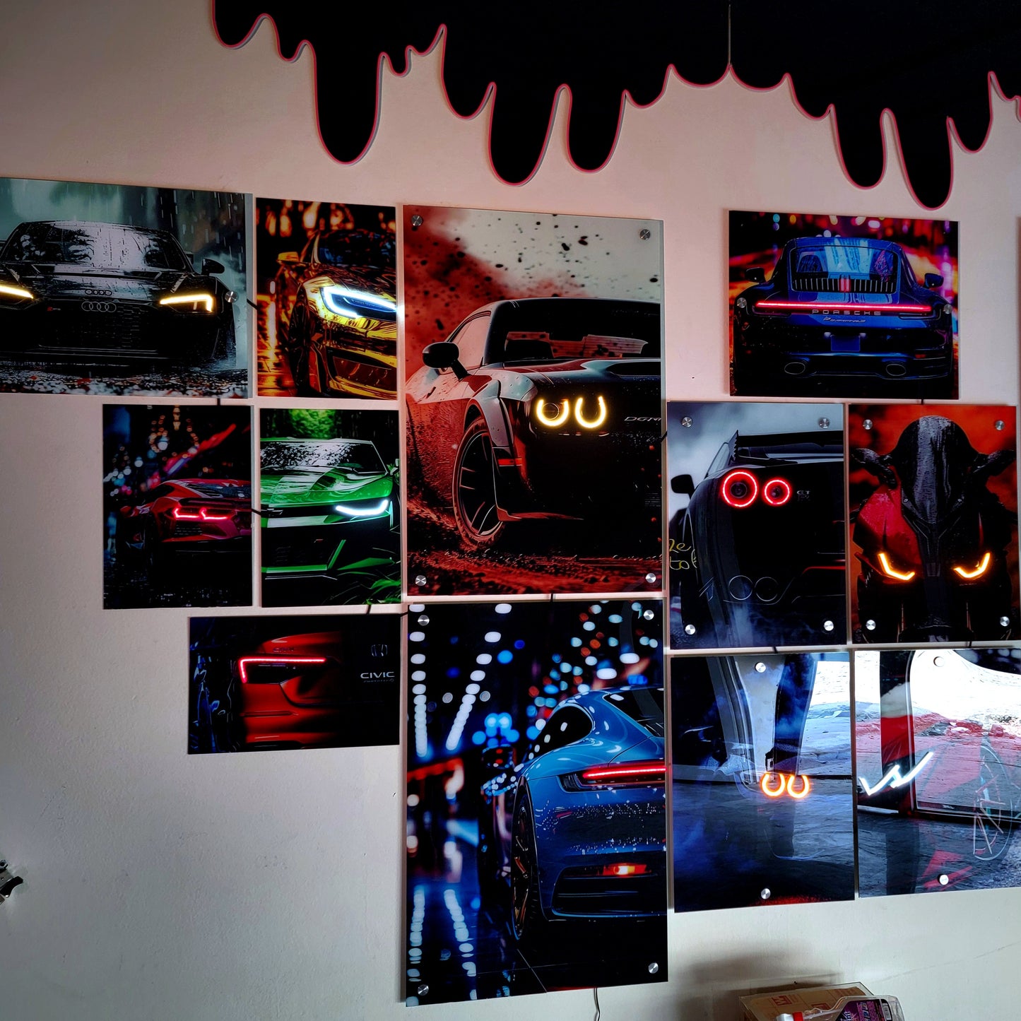 Chevrolet Neon Car Poster