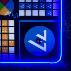 Blue Neon Premium Acrylic Glass Shinny Ludo second image