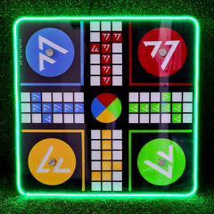 Green Neon Premium Acrylic Glass Shinny Ludo (Copy)