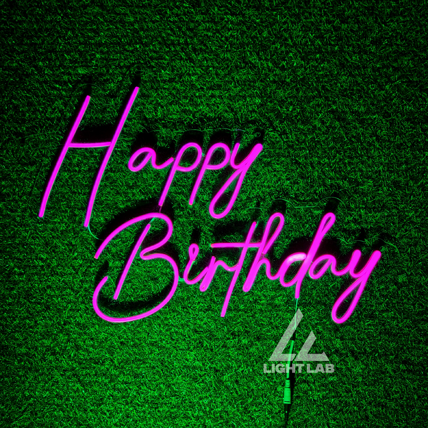Neon "Happy Birthday" Sign – LED Party Wall Decor for Birthdays & Events | LIGHT LAB