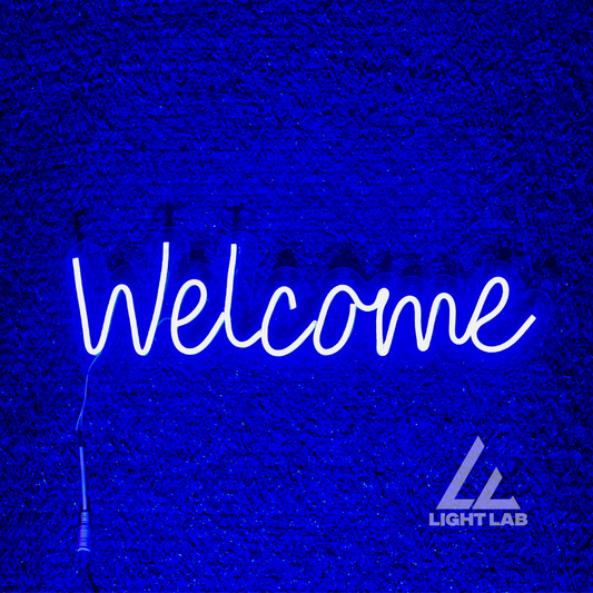 Neon Welcome Sign – LED Wall Light for Entrances, Shops & Home Decor | LIGHT LAB