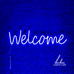 Neon Welcome Sign – LED Wall Light for Entrances, Shops & Home Decor | LIGHT LAB