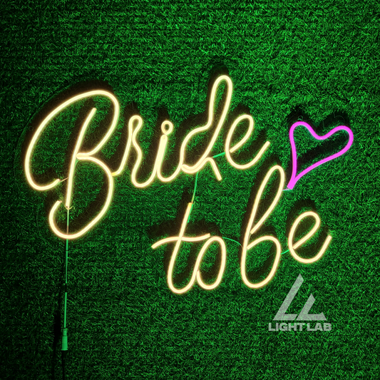 Neon "Bride to Be" Sign – LED Wall Light for Weddings, Bridal Showers & Parties | LIGHT LAB