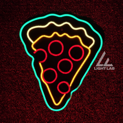 Neon Pizza Slice Sign – LED Wall Art for Kitchens, Cafes & Food Lovers | LIGHT LAB