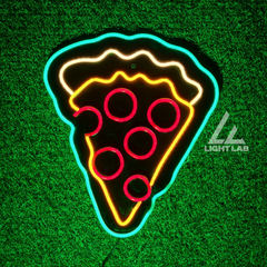 Neon Pizza Slice Sign – LED Wall Art for Kitchens, Cafes & Food Lovers | LIGHT LAB second image
