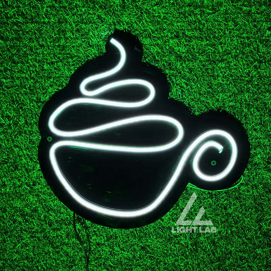 Neon Cup Sign – LED Coffee/Tea Cup Wall Art for Kitchens & Cafes | LIGHT LAB
