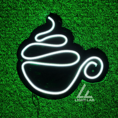 Neon Cup Sign – LED Coffee/Tea Cup Wall Art for Kitchens & Cafes | LIGHT LAB