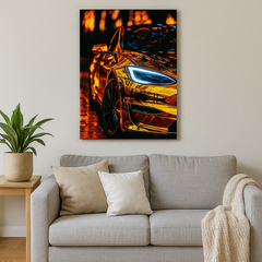 Neon Car Poster