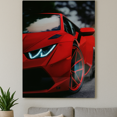 Lamborghini UV Neon Car Poster Acrylic Glass