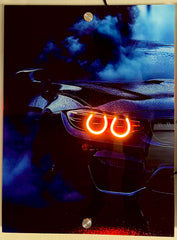 BMW UV Neon Car Poster Acrylic Glass second image