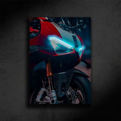 Poster NEON Ducati Panigale V4 (LED ice blue) - First Edition