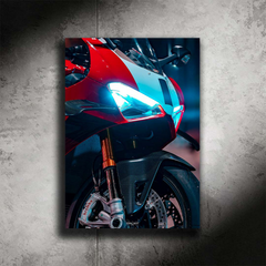 Poster NEON Ducati Panigale V4 (LED ice blue) - First Edition second image
