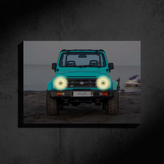 Suzuki Samurai NEON Poster (Warm White LED) - Fan Edition