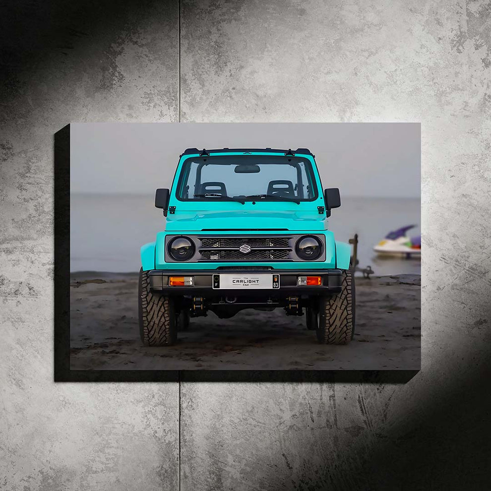 Suzuki Samurai NEON Poster (Warm White LED) - Fan Edition