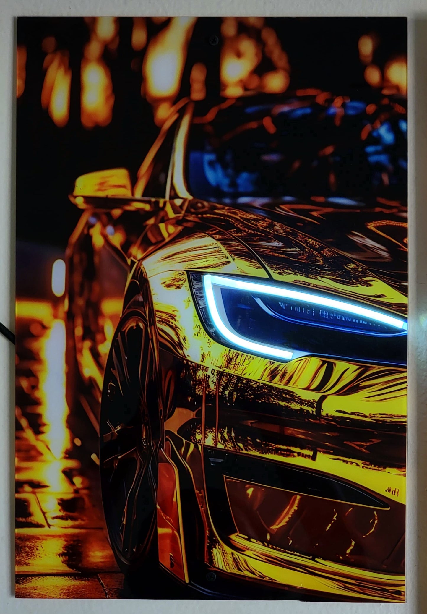 Neon Car Poster