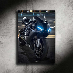 Poster NEON Yamaha R1 (LED ice blue) - Fan Edition second image