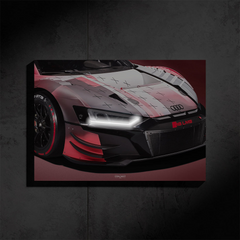 Audi R8 GT3 NEON Poster (White LED) - Première Edition