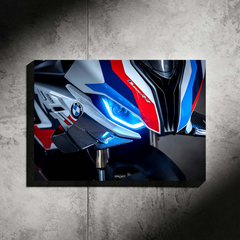 BMW M1000RR NEON Poster (LED ice blue) - First Edition second image