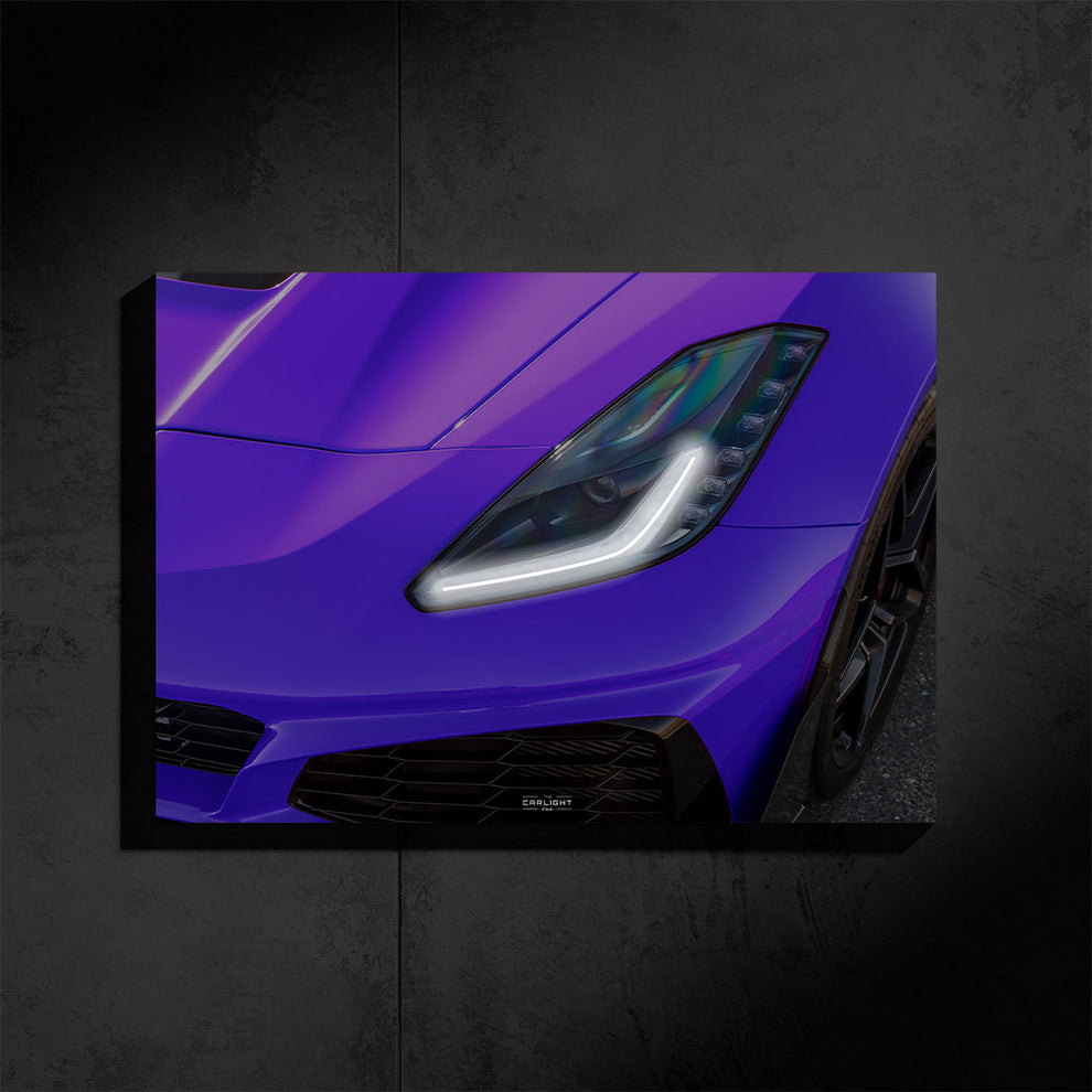 Chevrolet C7 ZR1 NEON Poster (White LED) - Première Edition