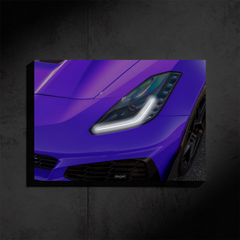Chevrolet C7 ZR1 NEON Poster (White LED) - Première Edition