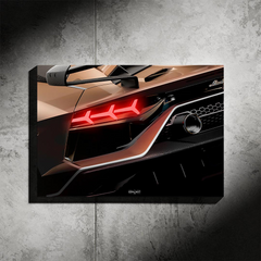 Lamborghini Aventador SVJ NEON Poster (Red LED) - Fan Edition second image