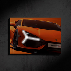 Lamborghini REVUELTO NEON Poster (white LED) - Première Edition