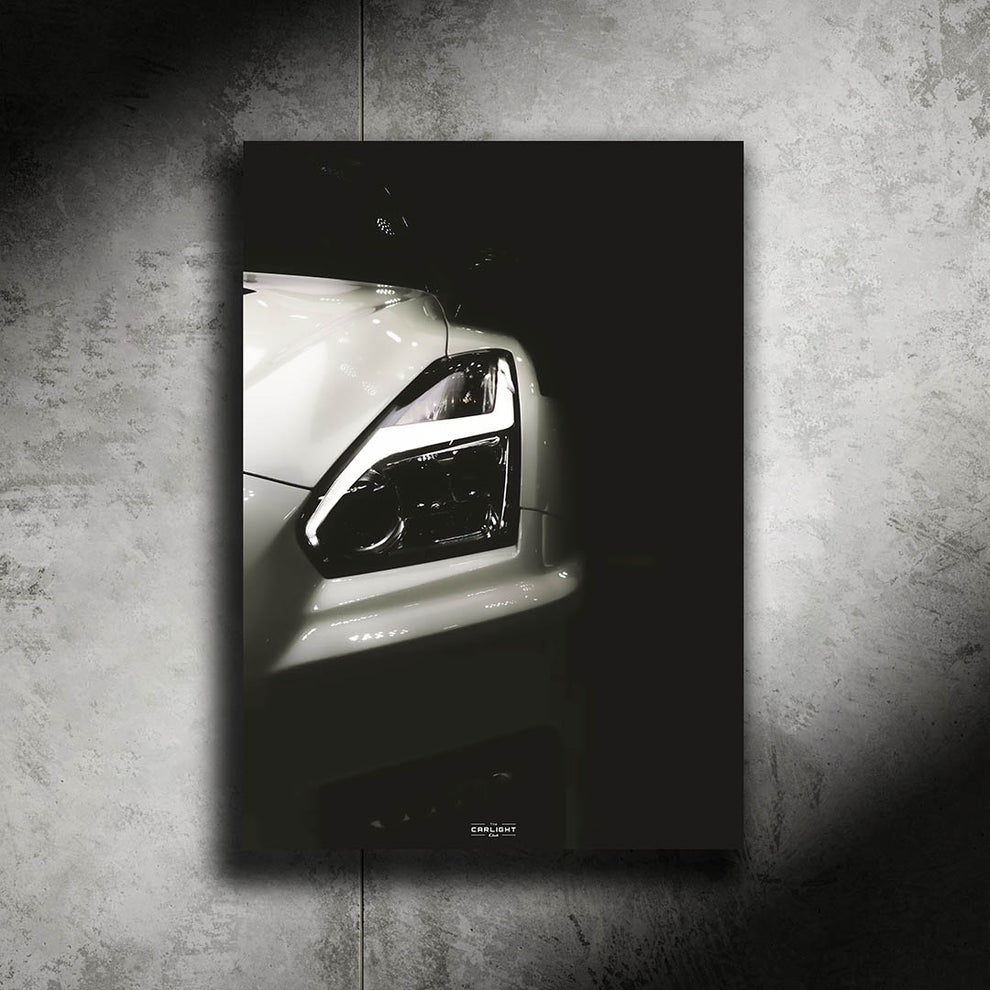 Nissan GTR Nismo R35 NEON Poster (White LED) - First Edition